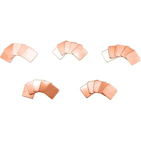 Honbay 25pcs 5 Sizes 15x15mm IC Chipset GPU CPU Thermal Heatsink Copper Pad