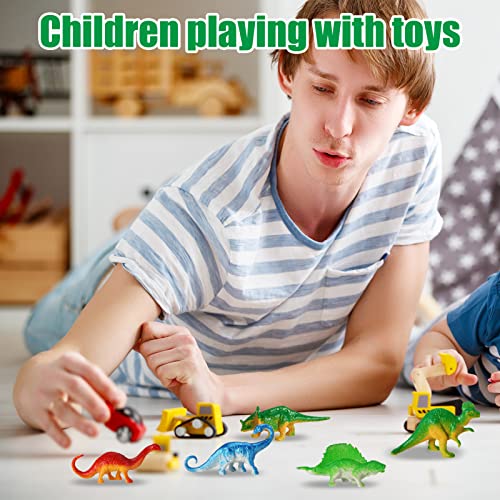 FANTESI 24 Stück Dinosaurier Figuren, Klein Dino Spielzeug, Mini Dinosaurier Sammlung, Dinos Spielzeug