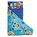 NoJo Disney Mickey Mouse Funhouse Toddler Nap Mat with Attached Pillow & Cozy Blanket, Ideal for Daycare, Preschool Super Soft Plush Fabric