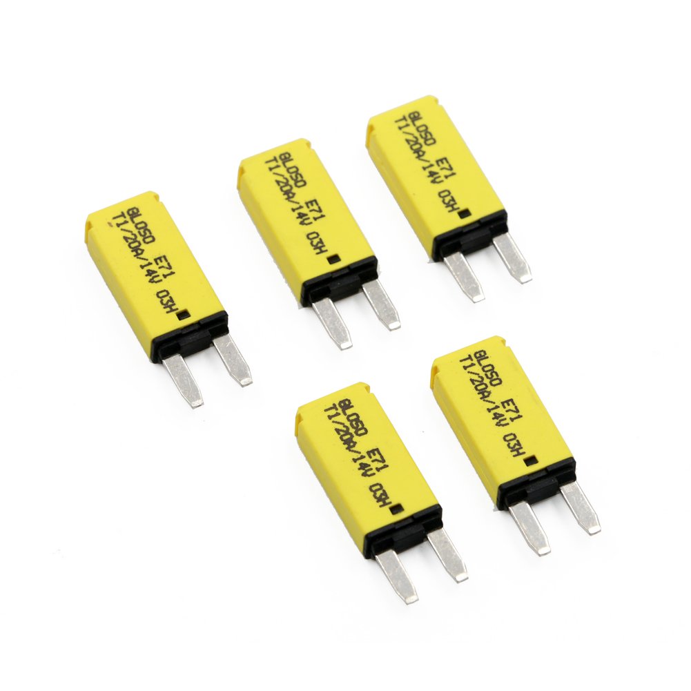 E71 Mini ATM 20Amp Circuit Breakers Auto Reset (T1) - 5 Pack