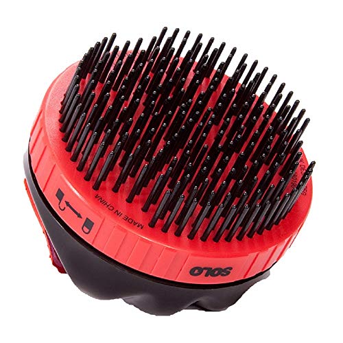 Solo Groom SOLO BRUSH Easy to Use Humane Mane & Tail Grooming Tool Retractable Bristle Grooming Tool