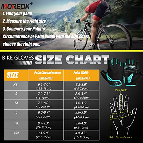 image for MOREOK Cycling Gloves Bike Gloves for Men/Women-[5MM Gel Pad] Half Fin