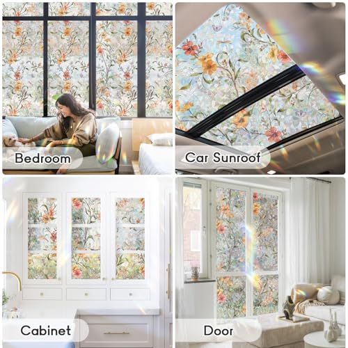 Película de Vinilo Decorativa para Ventana 17.7 x 78.7 pulgadas miniatura 6