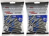 Pride Professional Titanium Strength Wood Golf Tees, 3 1/4', 65 Count (2-Pack)