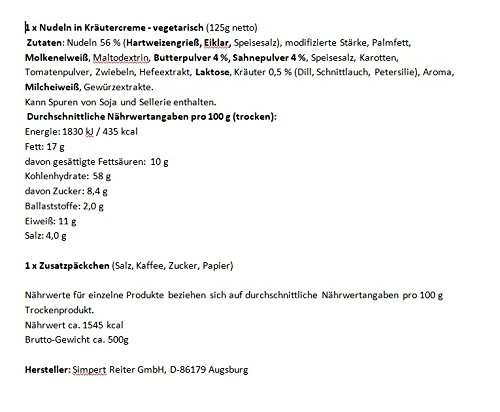 travellunch Tagespaket - Standard Typ III Beef Stroganoff