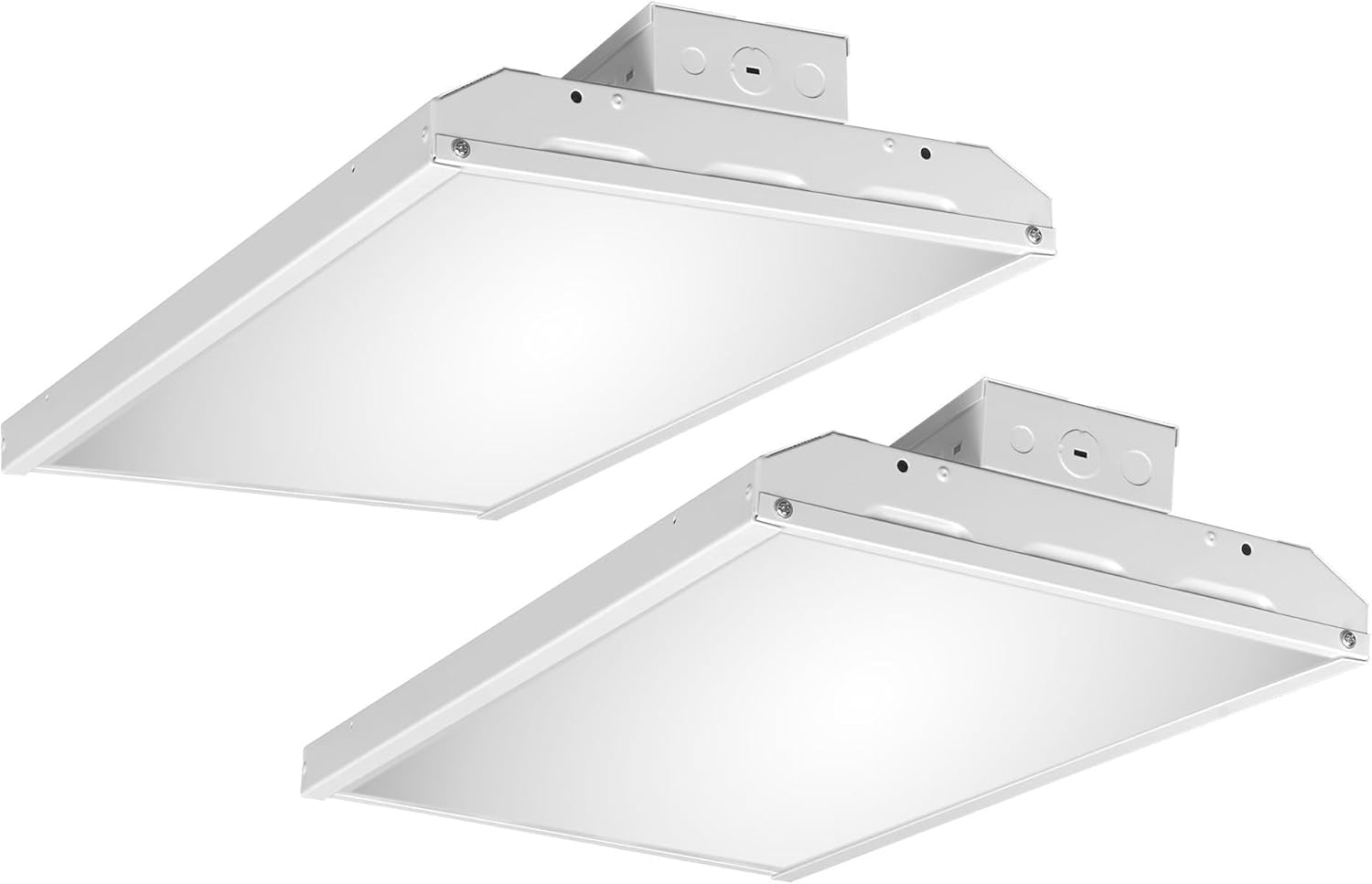 CLT LED Linear High Bay Fixture, 150 Select Wattages, 3 Select CCT, 0-10V Dimmable, Commercial Bay Fixture for Warehouse Workshop Garage, 120-277V, 2-FT, 24 Inch. DLC, UL Listed.
