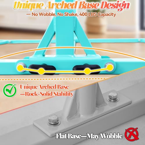 Image of Seliyoo Foldable Gymnastics Bar for Kids Teens Ages 3-18, 5FT /6FT Kip Training Bar -Sturdy Base for Home Training,Adjustable Height 35 inch to 59 inch for, 400 LBS Capacity,Anti-Slip Base & Easy Assembly