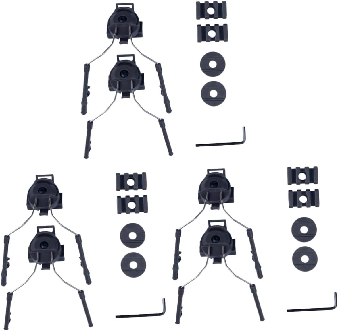 SUPVOX 3pcs Helmet Fast Rail Bracket Outdoor