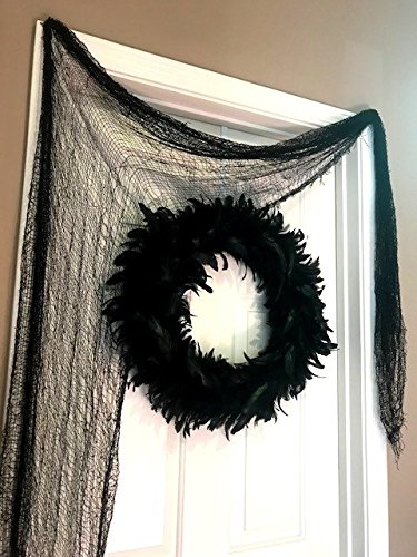 Dondor Halloween Creepy Cloth Decoration, 12 FEET x 2.5 FEET (50 Pack)