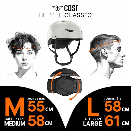 Casco de protección negro M resistente a impactos marca CASR 4
