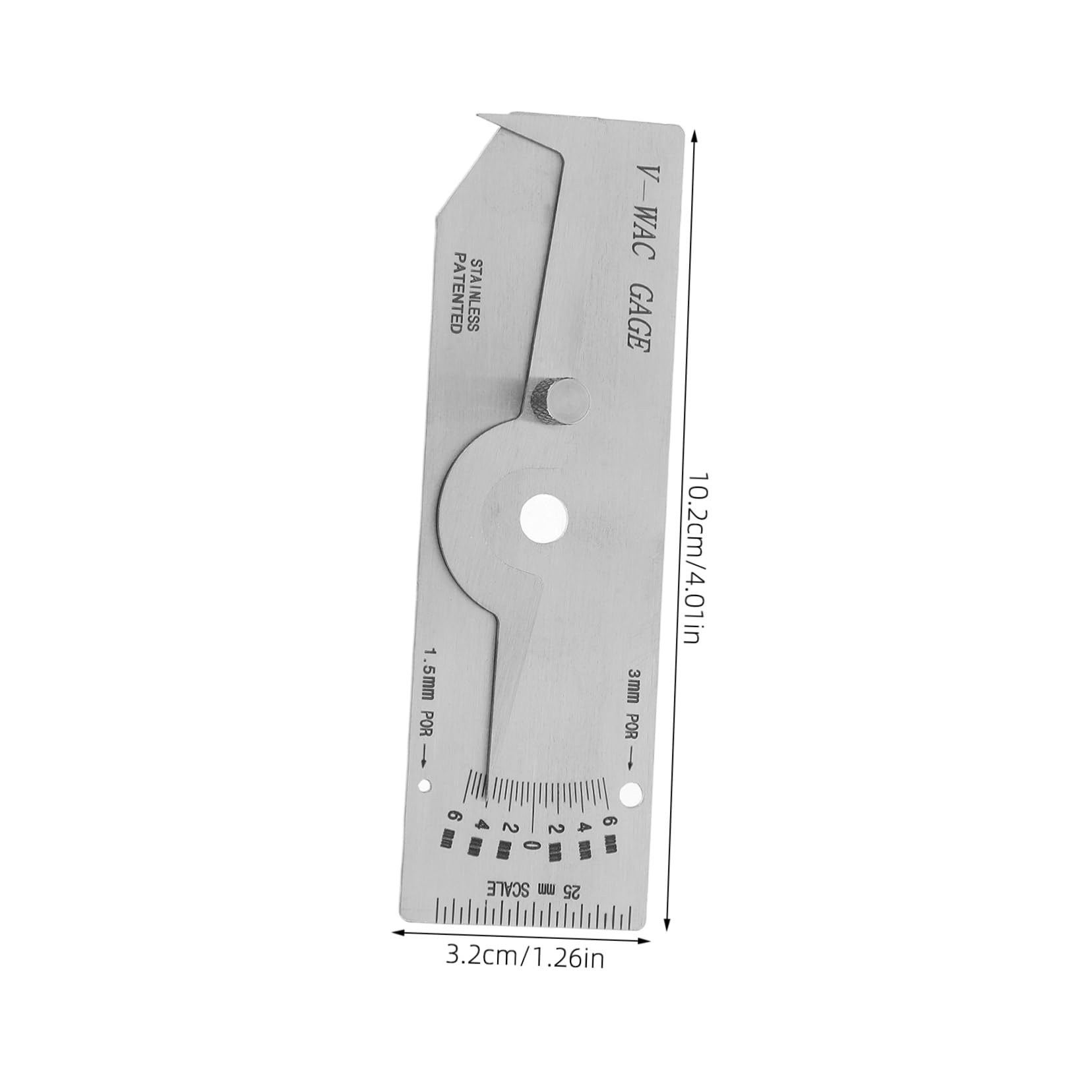 VILLFUL Welding Inspection Ruler Measurement Welding Gauge Precision Depth Gauge for Welders
