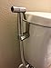 CozyBunz Cloth Diaper Sprayer, Premium Stainless Steel Diaper Sprayer with Variable Pressure - Toilet Attachment Washer for Cloth Diapers - Wall Mounted and Toilet Hangar Parts Included