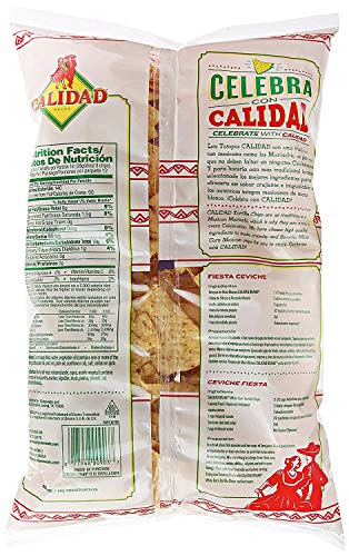 Calidad White Corn Tortilla Chips, Gluten Free, Trans Fat Free, Mexican Restaurant Style Chips, 12 oz - 2 Bags - Thumbnail 2