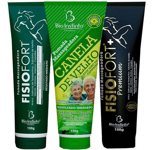 Kit Pomadas Fisiofort E Canela De Velho - Bio Instinto