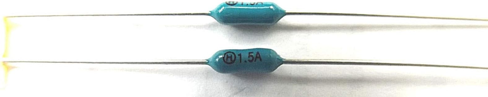 Semtech1 1.5a Pico Fuse, 250v, F1.5a, 250v, Axial Quick Blow, Through-Hole Mount, 1.5 Amps, 250 Volts, 2pcs, for Sega and Nintendo Games Consoles