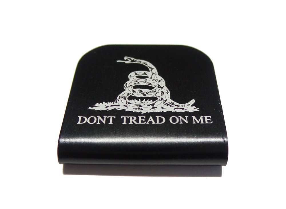 Morale Tags Don't Tread On Me for Your Hat! Clips Right On! (Black)