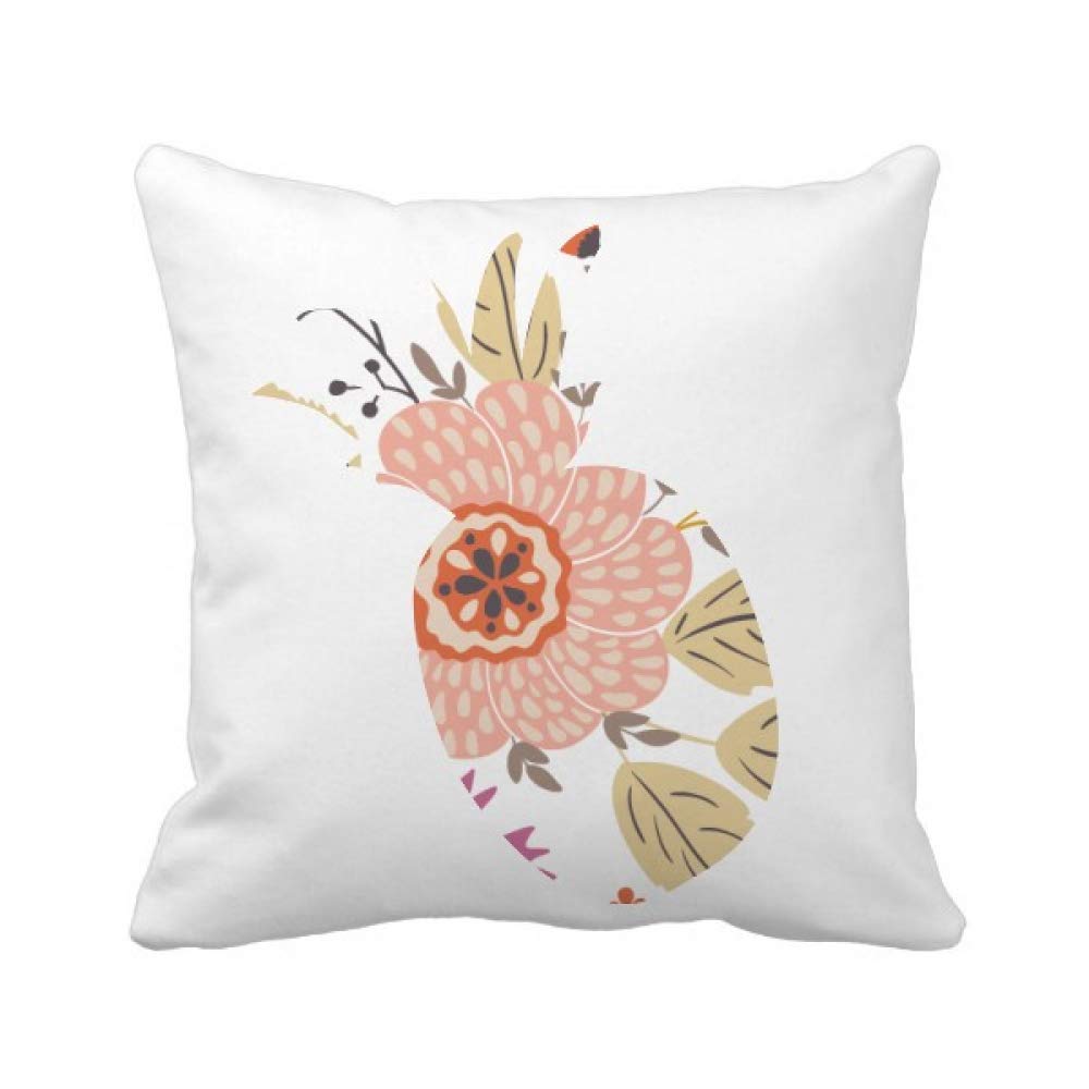 Coussin dahlia deco au motif ananas avec finitions soignees