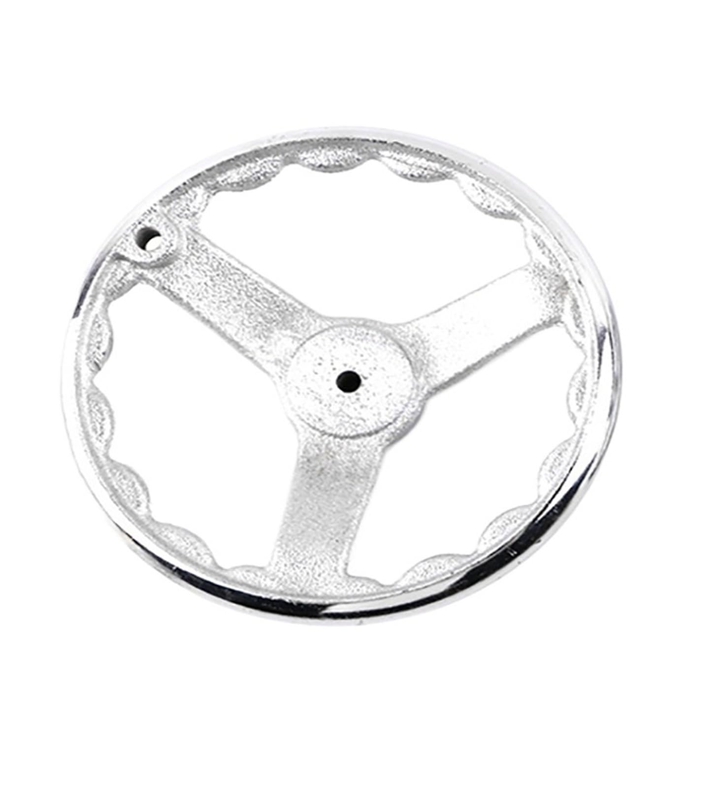 Volant de tour en fer argenté de 70mm à 200mm pour machine