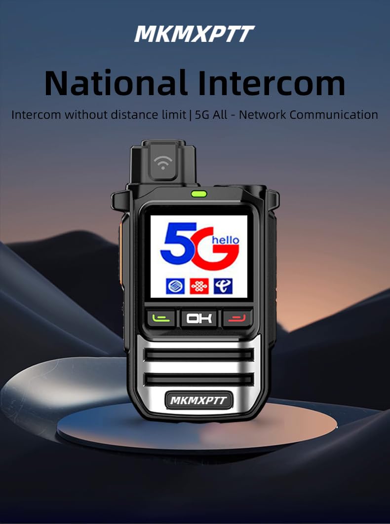PoC Radio Global walkie Talkie pour 8000 kilomètres Longue Distance Randonnée et Camping Bidirectionnel Amateur (2PC)