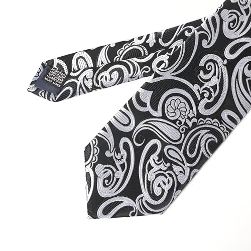 Image of Men's Tie Set with Pocket Square and Cufflinks | 100% microfiber; tie 59 x 3.15 in; square 10 x 10 in; gift box included