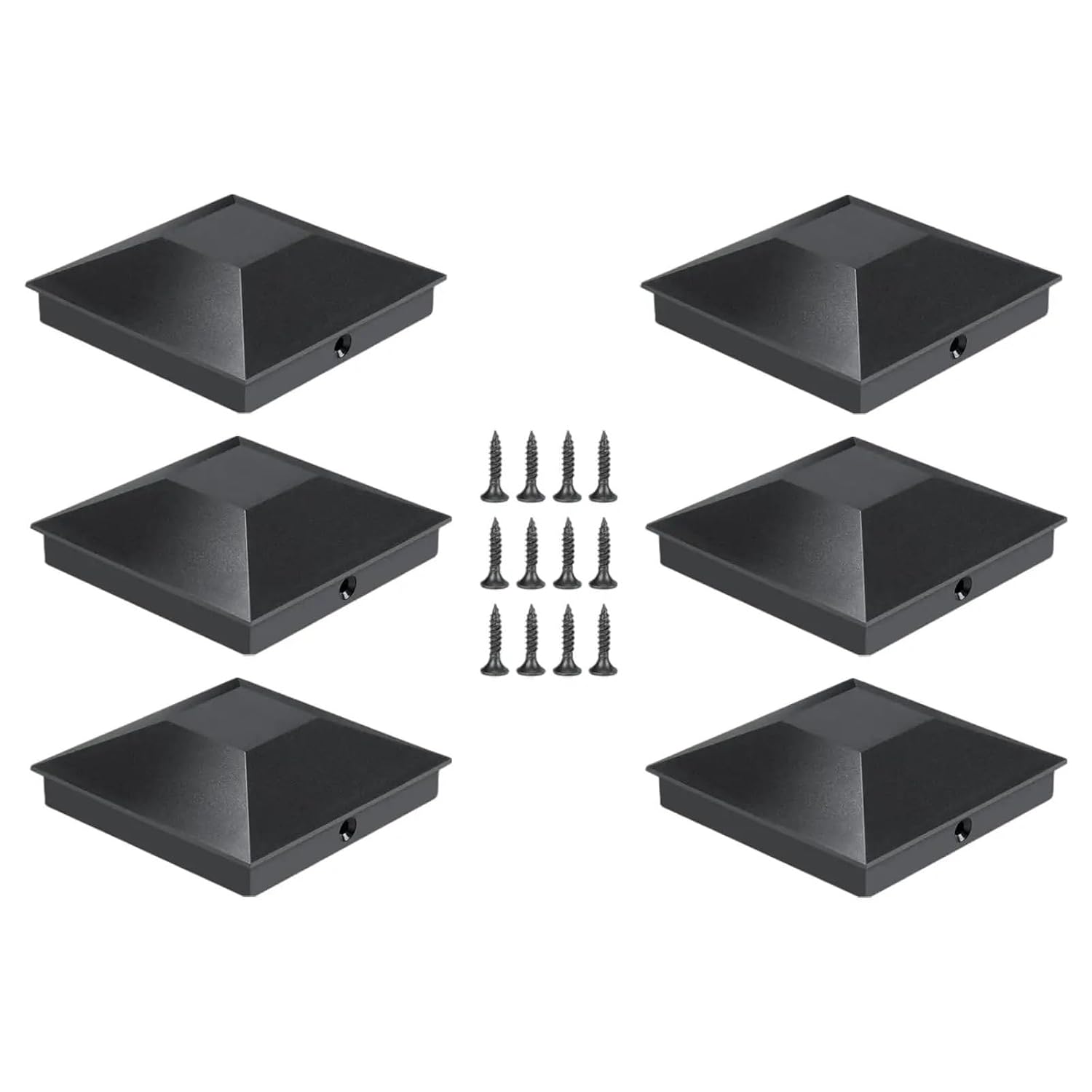 Post Caps 12Pcs Pyramid Post Caps Covers 4x4 Deck Corridors Backyard Lawn Decor Fence Post Toppers for Deck Fence
