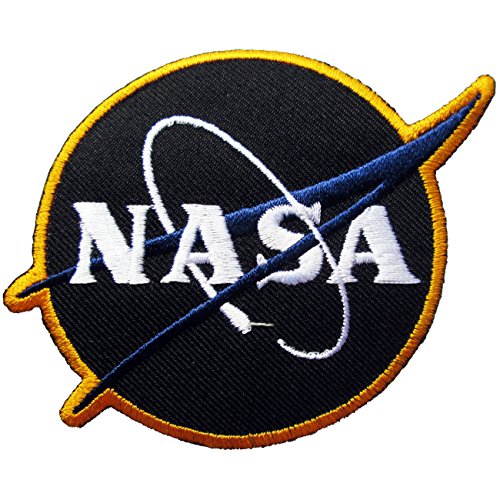 NASA Logos Iron on Patches #Black 2
