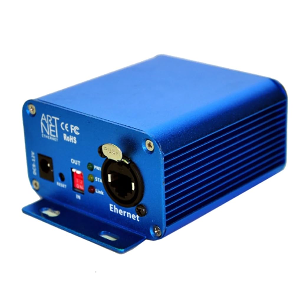 PEKKA ArtNet 1024 ArtNet Convertisseur bidirectionnel 2 ports sortie DMX512 standard Connecteur réseau RJ45 Sulite LAN512 Prise UE