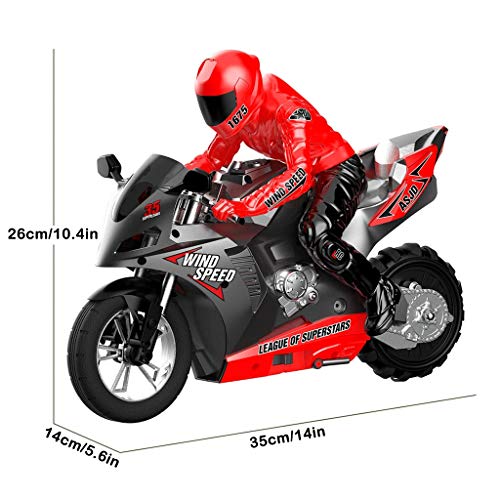 image for cobcob RC Motorcycle,2.4Ghz Built-in 6-Axis High Speed Rc Car Remote C