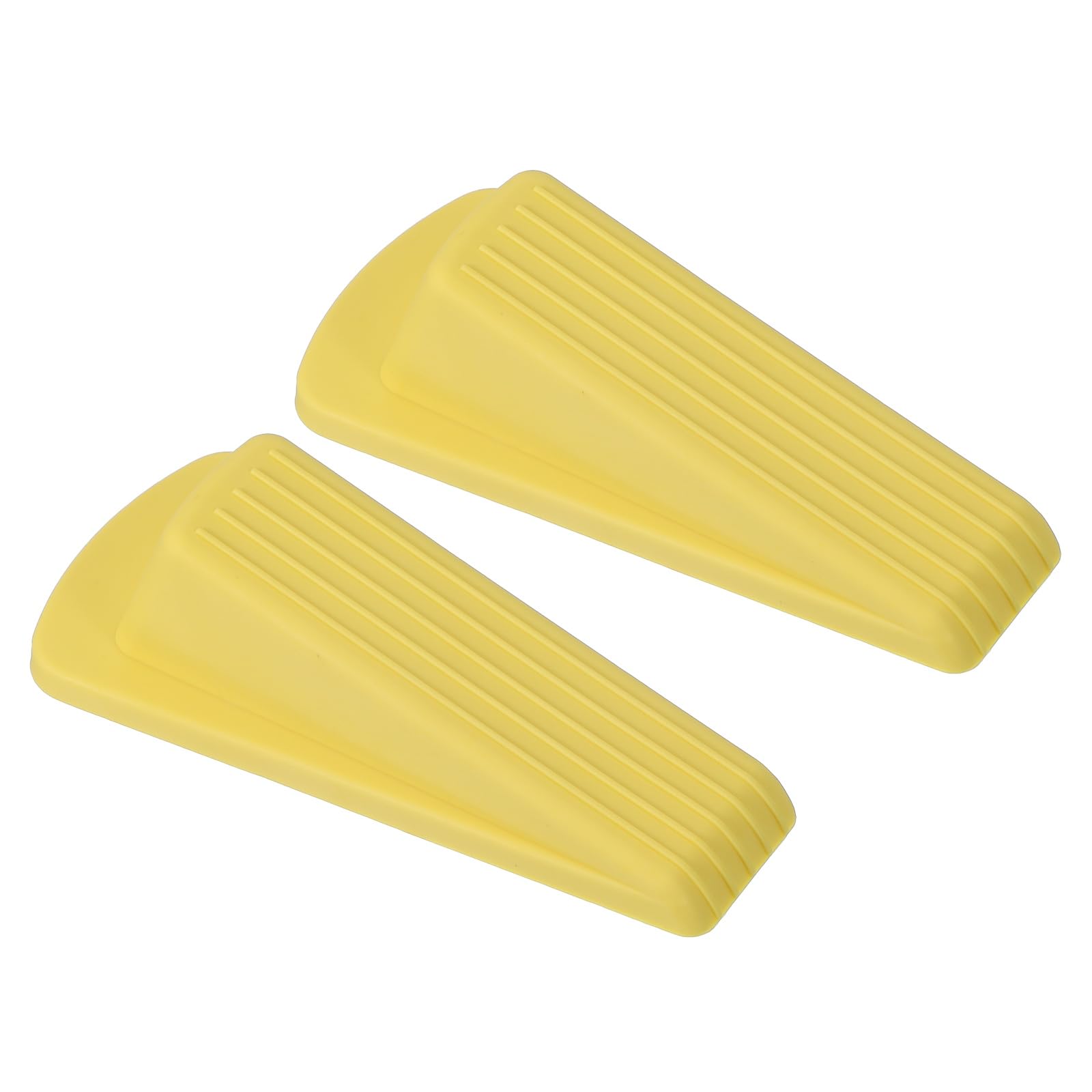 PATIKIL Door Stoppers for Bottom of Door 2 Pack Sturdy Stackable Rubber Door Stopper Wedge for Tile Concrete Carpet Wood Heavy Duty Door