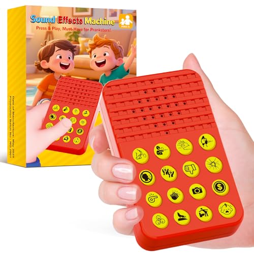 Ninigai Sound Effects Machine - 16 Hilarious Sound Buttons for Kids Ages 8-13 - Practical Joke Gift for Teen Boys - Cool Gadgets Birthday Gift for 6 7 8 9 Year Old Boy - Pranks for Adults