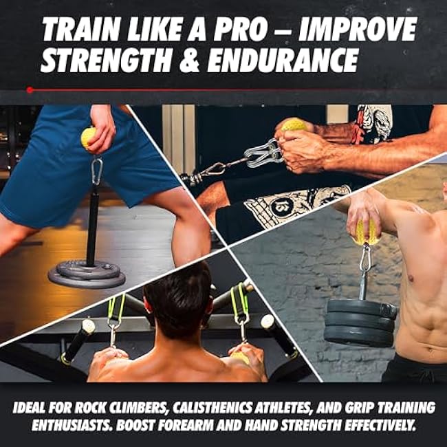 Training Grip Balls for Pull-Ups, Climbing, and Strength Training in the Gym or at Home