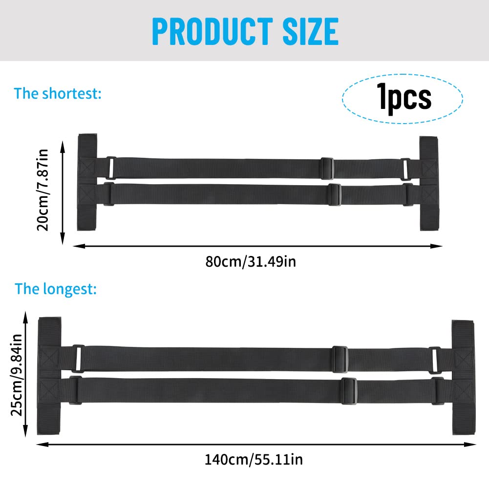 Skateboard Sangle de Transport,dellyy Bandoulière de Planche à Roulettes,Portable Transporteur de Voyage Universel 79-138 cm,Sac de Skateboard réglable pour Longboard,Snowbnoard,Voyage,Sport,Rangement - 3