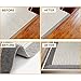 Floor Rubber Transition Strip Self Adhesive Carpet to Tile Transition Strip Edging Trim Strip for Threshold Transitions with a Height Less Than 5 mm/0.2in (Grey, 6.56FT)