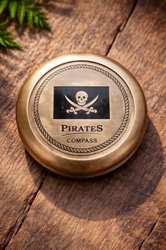 Brújula pirata de latón estilo vintage