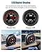 JJCOCO 15PSI Fuel Pressure Gauge Kit with 1/8NPT Electronic Sensor and LED Digital Display Low Pressure Meter Mounting Bracket Ultra Thin for Car & Truck - 2-1/16