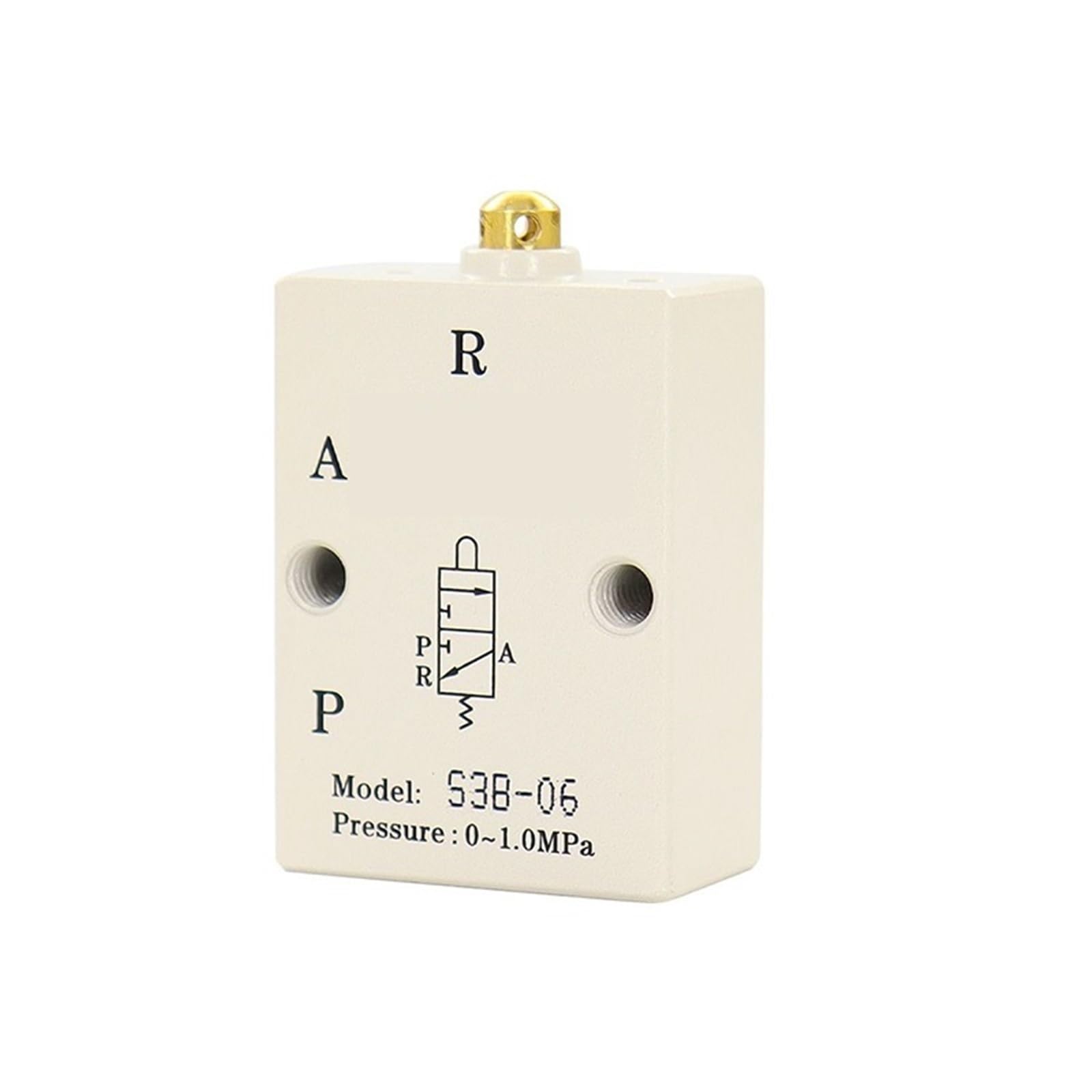 Válvula de control S3B-06 8mm con conector neumático de 3/2 vías