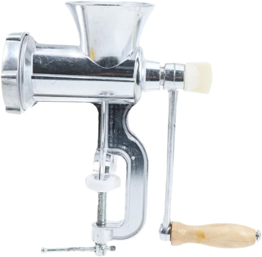 Unomor Meat Grinder Sausage Maker Multifunction Manual Meat Mincer Aluminum Alloy Easy Cleaning for Home Commercial Random Style