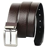 11 Best Men's Leather Belt Online: Exclusive Review and Guide 11 CREATURE Men's Genuine Leather Black & Brown Reversible...