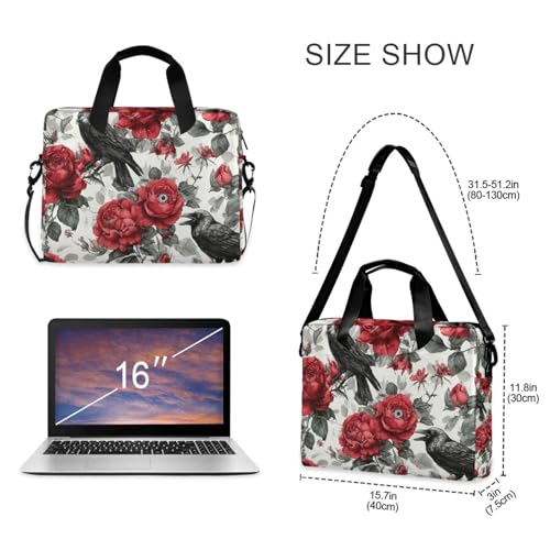 Funda para portátil ALAZA Crow Eye Rose hasta 15.6 pulgadas miniatura 5