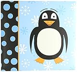 MCS MBI 13.5x12.5 Inch 3-D Raised Character Scrapbook Album with 12x12 Inch Pages, Penguin (848139)