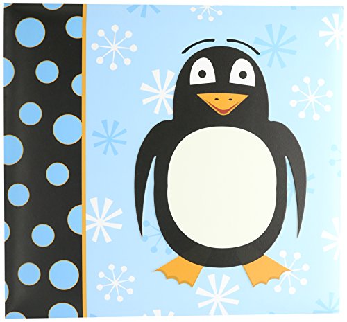 MCS MBI 13.5x12.5 Inch 3-D Raised Character Scrapbook Album with 12x12 Inch Pages, Penguin (848139)