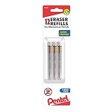 Pentel 399683 Refill Erasers White 12/Pack (Z2-1N),Tube – view 1