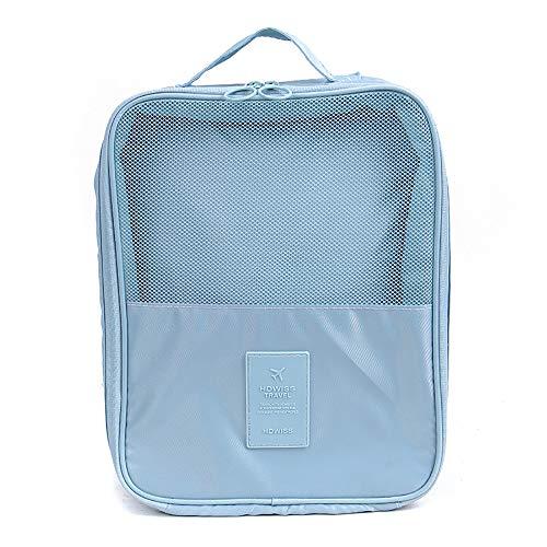 AINAAN Storage Bag Holds 3 Pair of Shoes for Travel and Daily Use?Waterproof ?Light Blue?