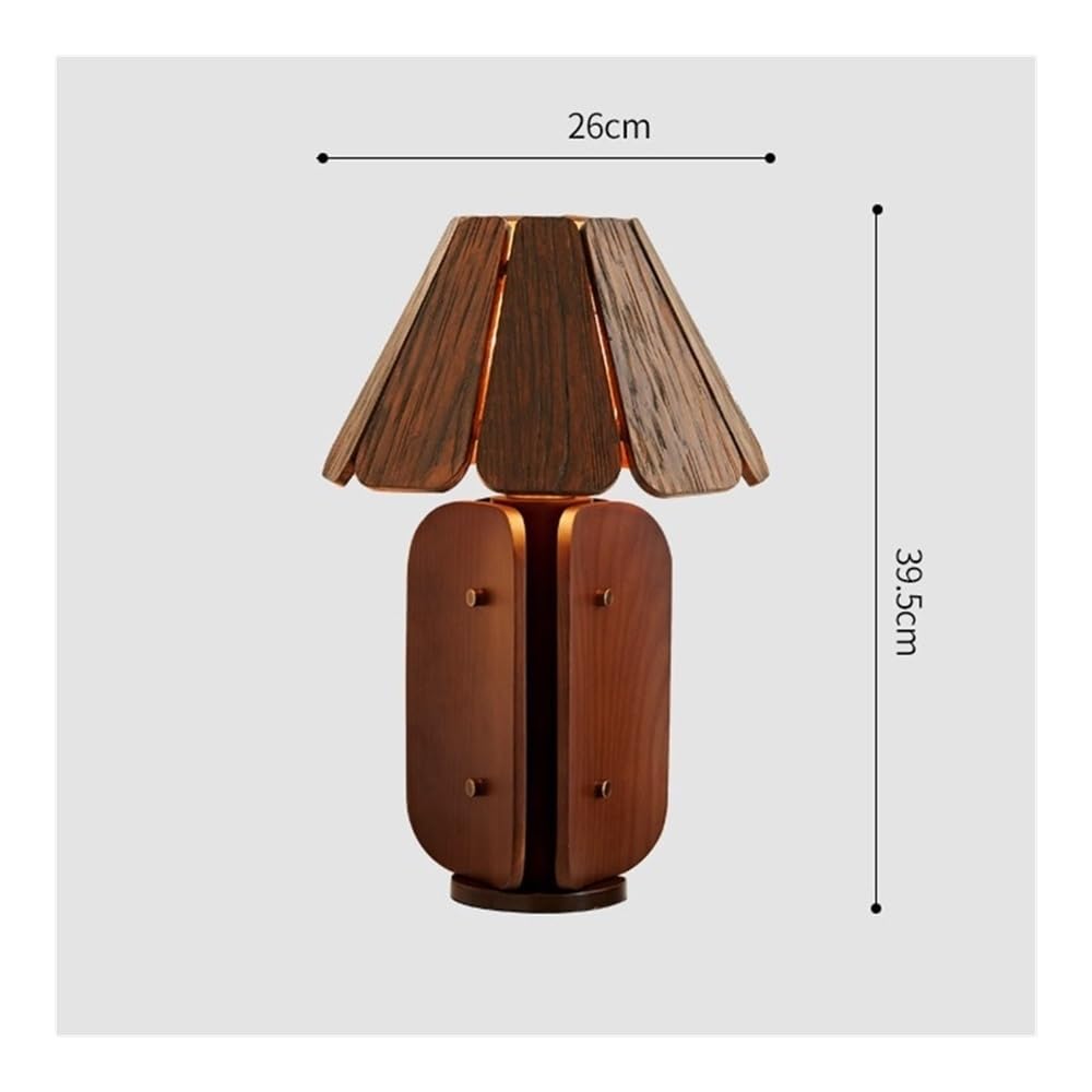 Lampa biurkowa, Salon Sofa Lampa stołowa Retro Gabinet Sypialnia Dekoracja nocna(Brown)
