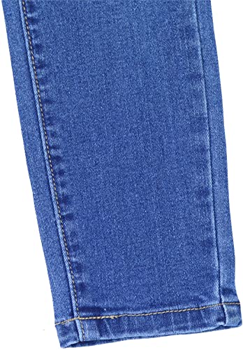 Image of ToBeInStyle Girl's Denim Easy Styling Classic Timeless Everyday Jeans Zip-Up Closure