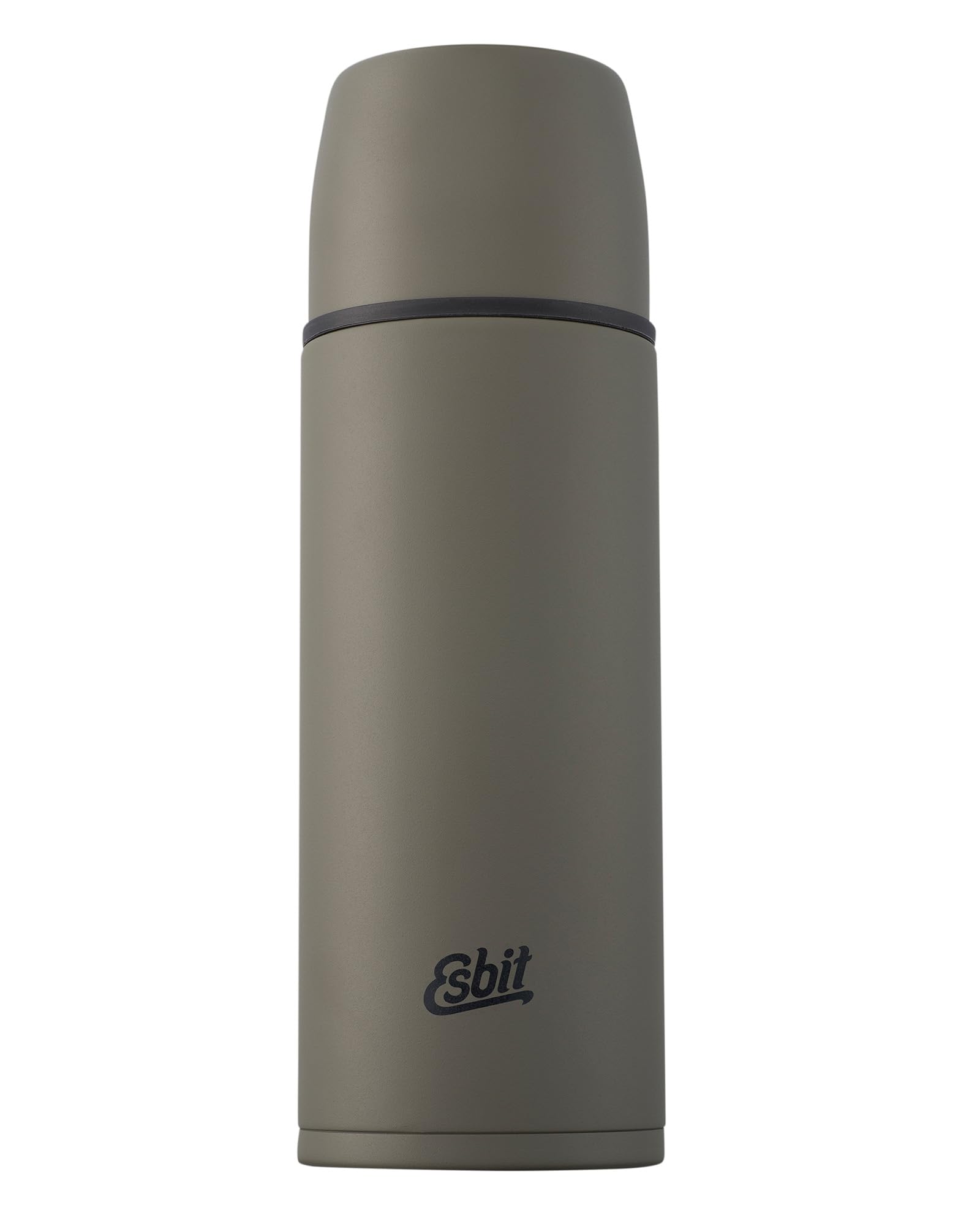 Esbit Classic Insulated Flask 1 L - Thermos Flask for Hot and Cold - Thermos Flask with 2 Cups - Stainless Steel Drinking Bottle - Leak-Proof - Olive Green
