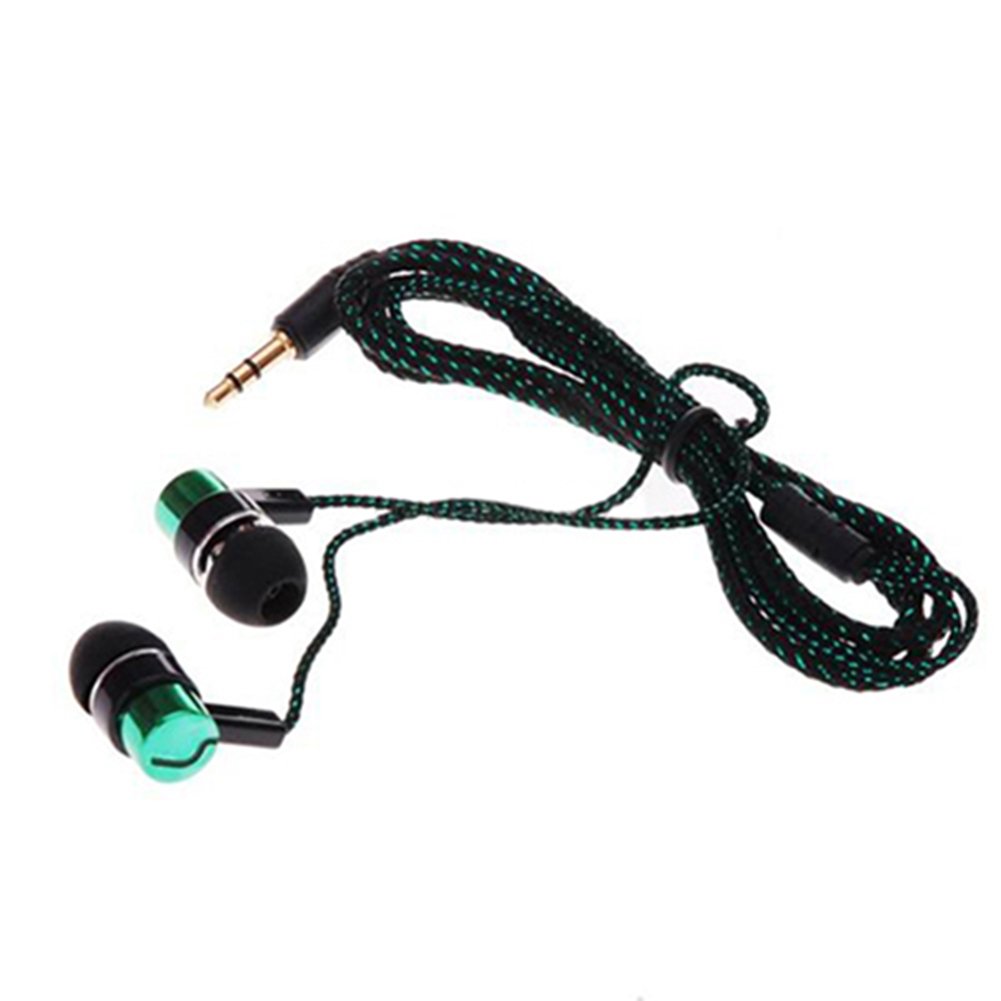 Gemini_mall Green Gemini_mall® Noise Isolating In Ear Headphones Stereo Earphones For Iphone, Ipad, Ipod, Samsung Smartphones And Tablets (Green)