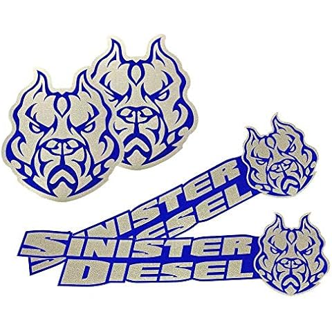 Sinister Diesel Stickers - 4 Pack Bulldog & Logo Cover