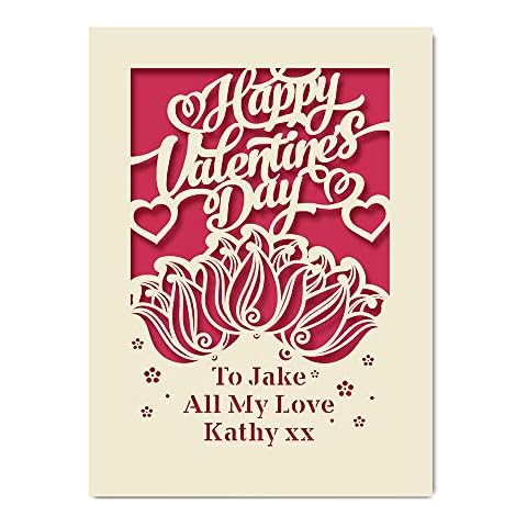 EDSG Personalised Happy Valentine's Day Card Cover