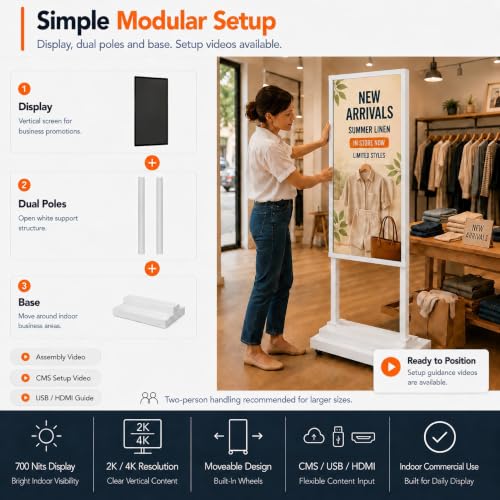 Image of 32 inch Floor Standing Digital Signage Kiosk